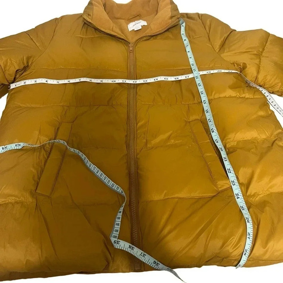 Old Navy Zip Front Puffer Jacket Golden Color Size XL - Picture 5 of 10